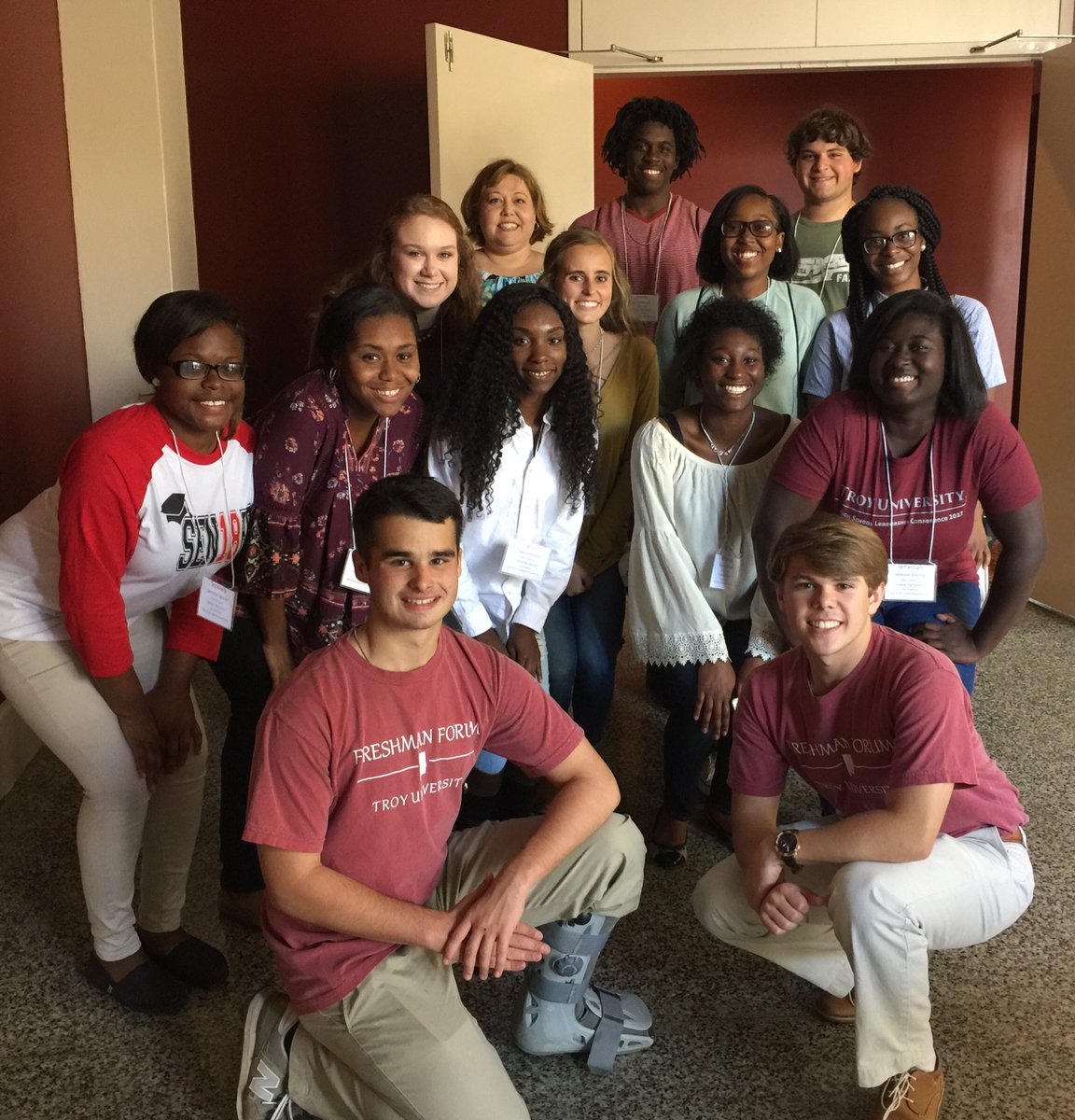 LWH_71's tweet photo. Troy Leadership! Fabulous group! #WeAreECS https://t.co/CZofby9UVI