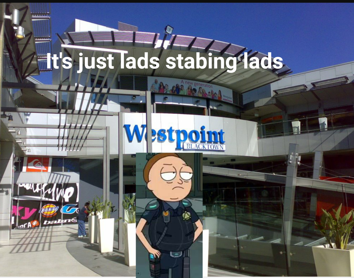 brandnew2747's tweet photo. #blacktown #westpoint #copmorty #lads #blacktownstabing #stabing https://t.co/No9FBZubpK