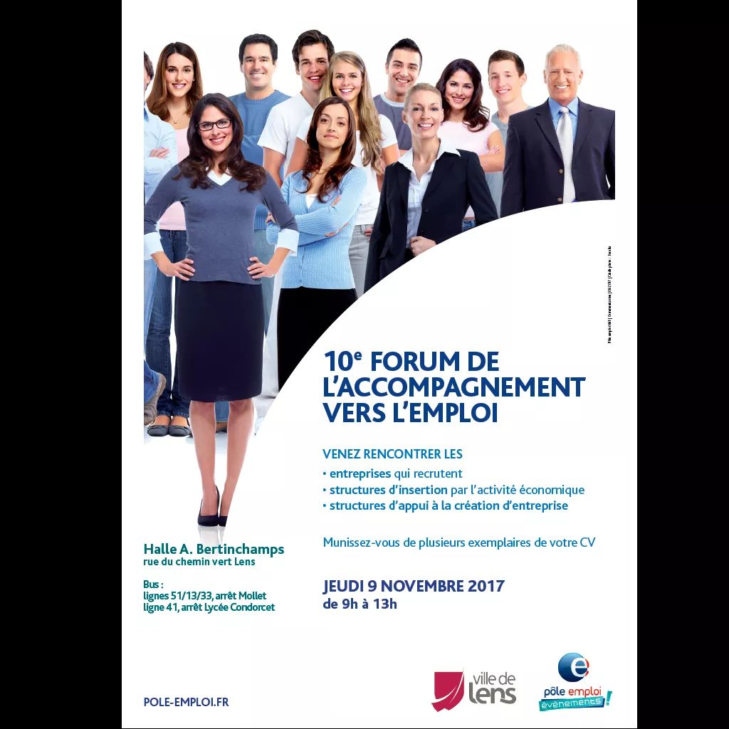 📅J-7 Rencontre pour l'emploi !🎯 9 nov à Lens 
#Talents#compétences
📣Employeurs &amp; partenaires vous attendent #avecPoleEmploi @poleemploi_HDF