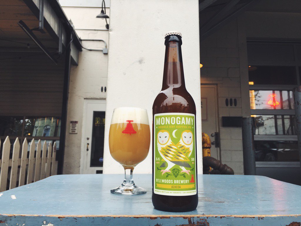 In our shops tomorrow: double dry hopped for extra va-va-voom, this Monogamy IPA features the hop Azacca. $6