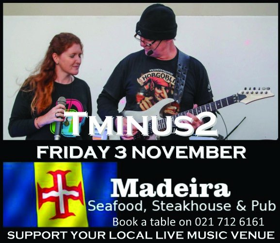TeresaLEsplin's tweet photo. #Friday = #fun at #MadeiraRestaurant #livemusic #Tminus2 #covers #duo #goodfood #drinksspecials #CapeTown https://t.co/Xx3Vg1yTAh