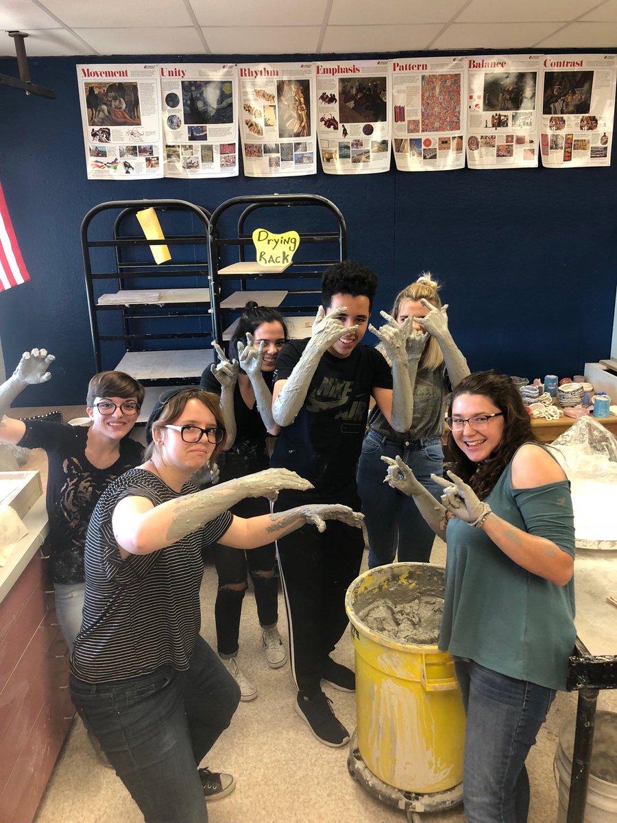 CeramicsESTERO's tweet photo. Recycling clay in the classroom @EsteroHS #esteroat30 https://t.co/VzO6XaI58S