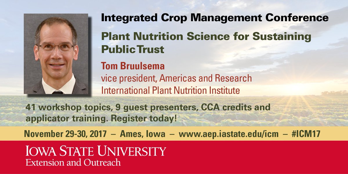 rkvittetoe's tweet photo. #exCYted to have @IPNIstewardship be a featured speaker @ #ICM17. Have you registered? https://t.co/vPZKpAjfpv https://t.co/kFjqFMXsbG