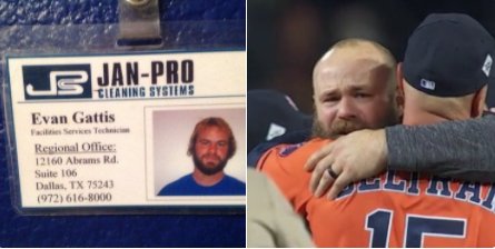 ESPN on X: In less than 10 years, Evan Gattis went from janitor to World  Series champ. (via @BaseballQuotes1)  / X