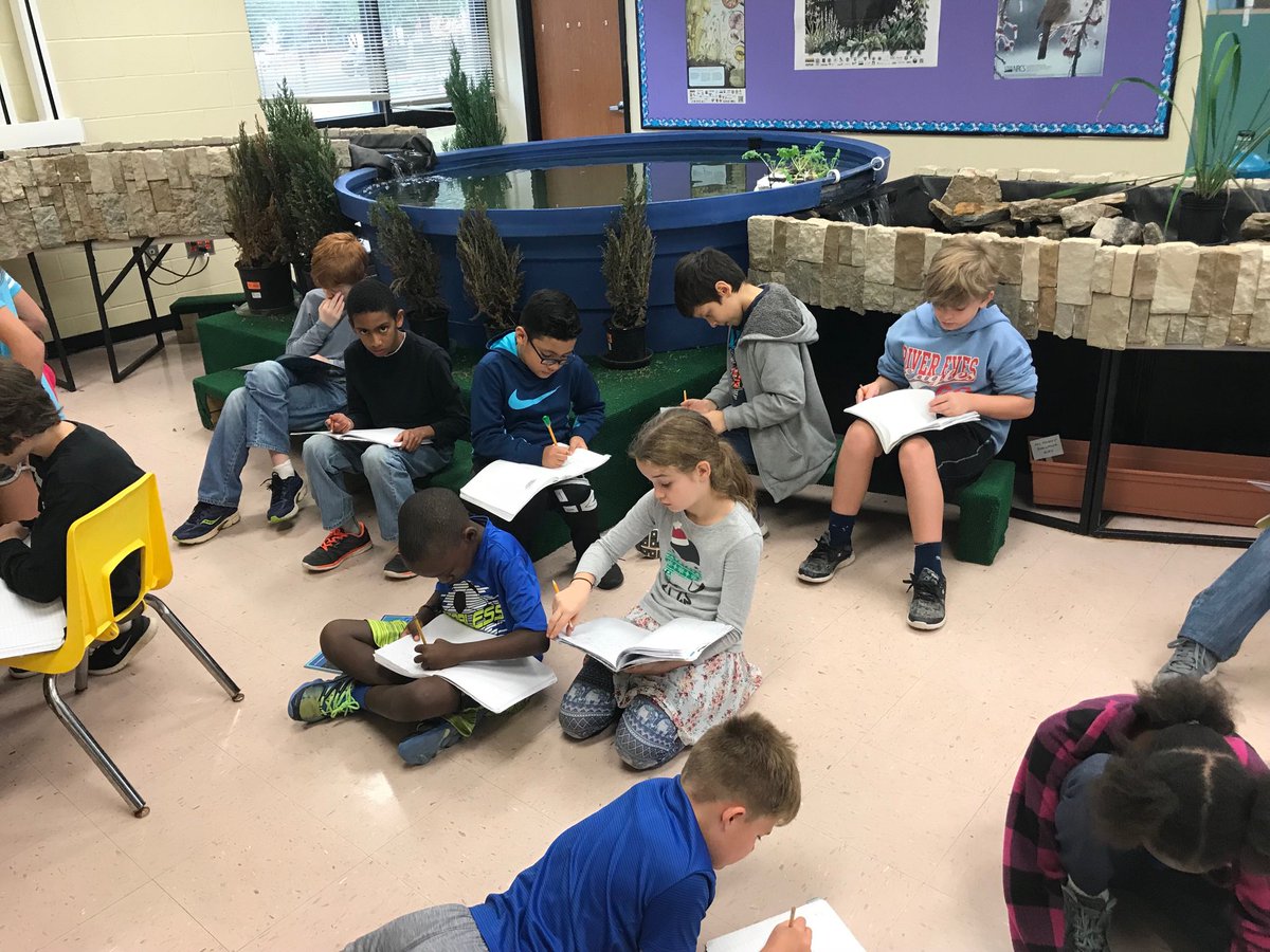 SBStorr's tweet photo. Opinion writers move into the Aquaponics Lab @RiverEves. What animals do we need more of...🐸🐢🐟? https://t.co/ZM0NuW4zDT