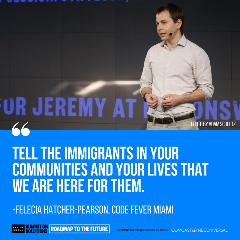 NationSwell's tweet photo. Don't forget to vote for #TechImpactAllStars before 4pm! @borderwise_co #NationSwellSummit17 https://t.co/em4eNQzQdJ