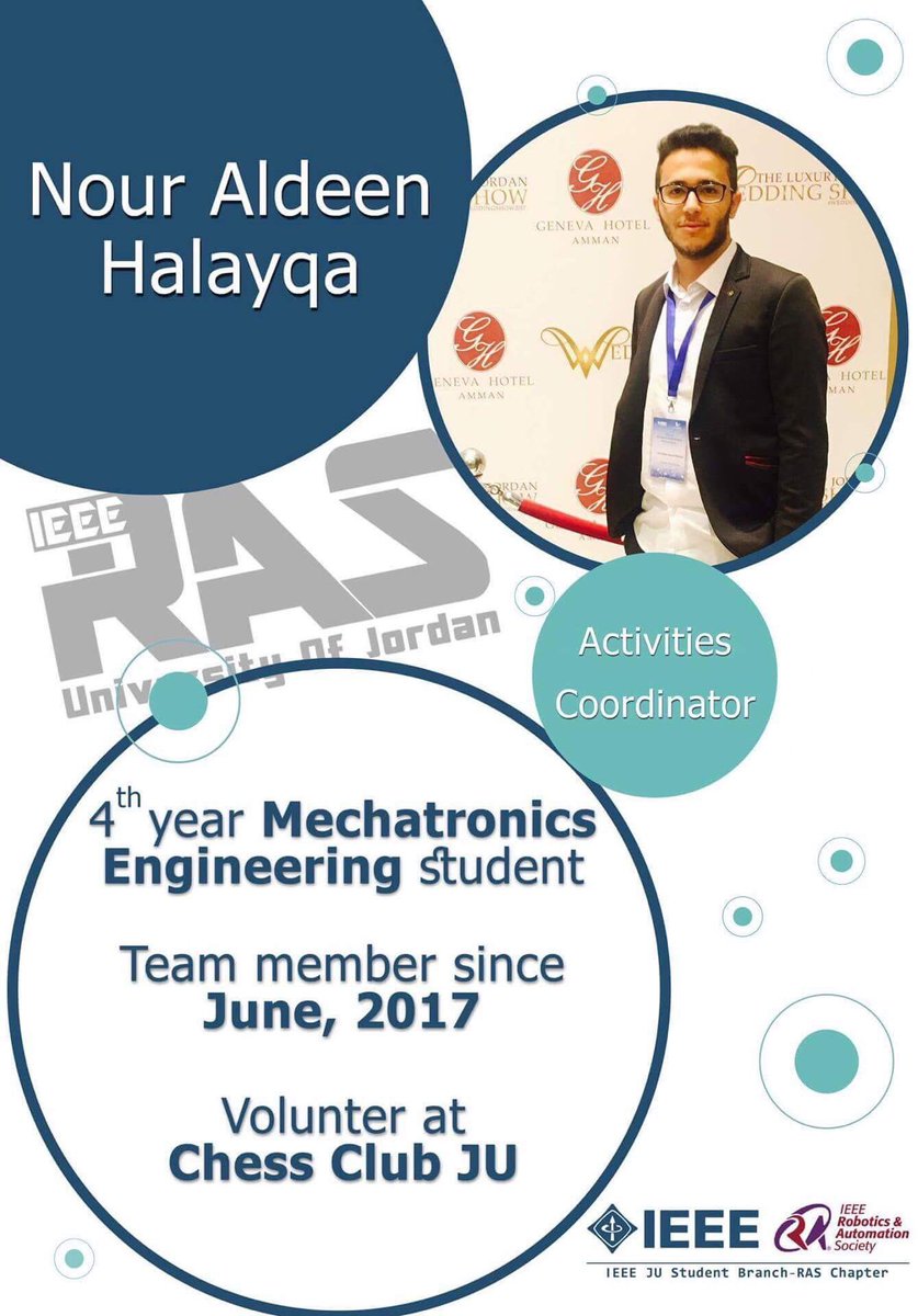 ieeerasju's tweet photo. Get to know the team 💫
Nour Aldeen Halayqa - Activities coordinator 👨🏻💻
#RASJU_team
#RASju https://t.co/eH1HqjpAz9