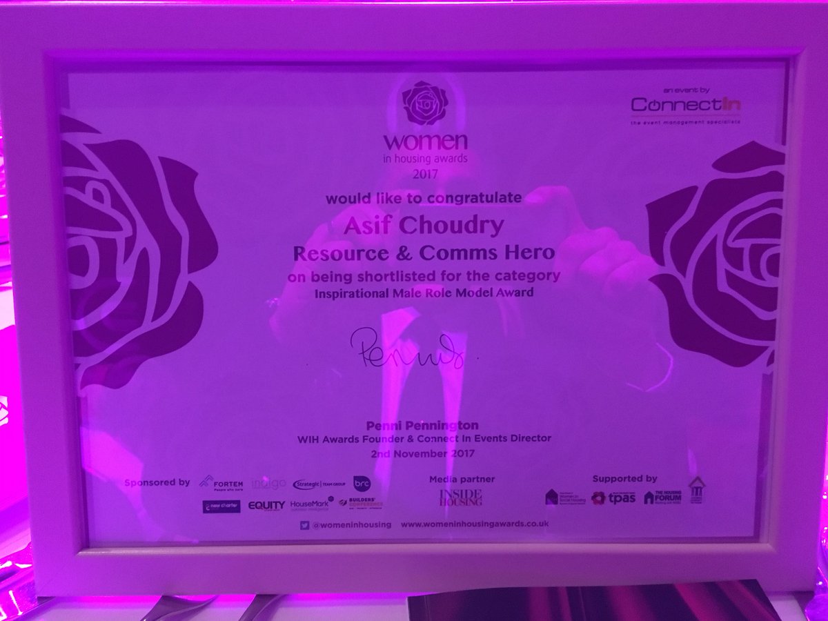 AsifChoudry's tweet photo. @PaulSmithDesign @womeninhousing @WeAreResource The earlier #wih17 socks tweet may now make sense. Honoured and humbled to be shortlisted. Thank you https://t.co/0WPOLFBsQc