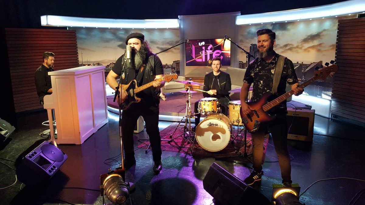 theboxtyband's tweet photo. Hi guys just finished recording for @UTVLife been broadcast tomorrow evening at 7pm we are closings the show. #IrishMusicParty https://t.co/rYPMC41DTc