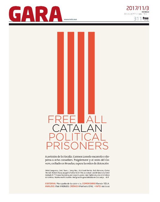 garanet's tweet photo. Portada de GARA per a demà
https://t.co/d3LTsGrLzq https://t.co/vFzD5tq2t3