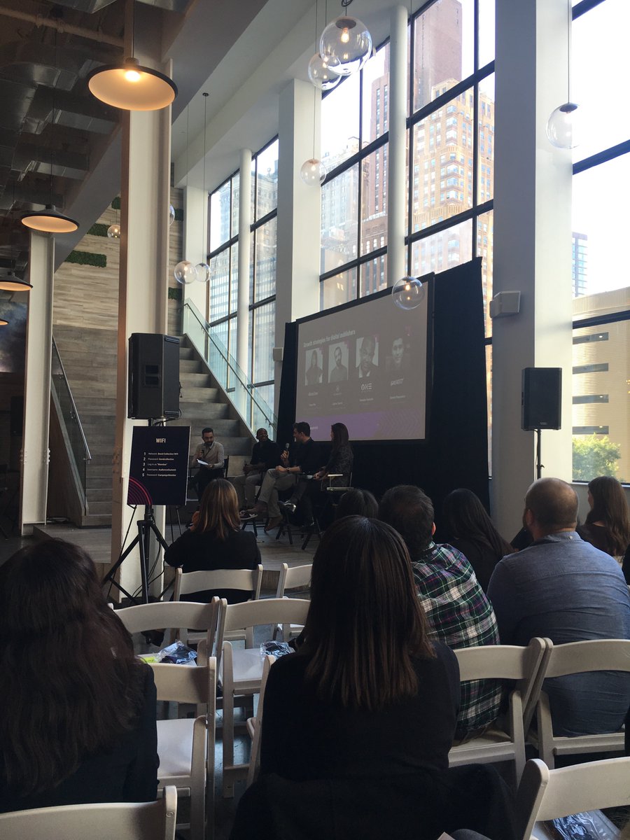 TracyMemoli's tweet photo. Digital growth strategies panel at #audiencesummit w/ @Refinery29 @dominomag @greatest & iOne Digital @TheMezzNYC @CampaignMonitor @parsely https://t.co/aIWqpD4LR9