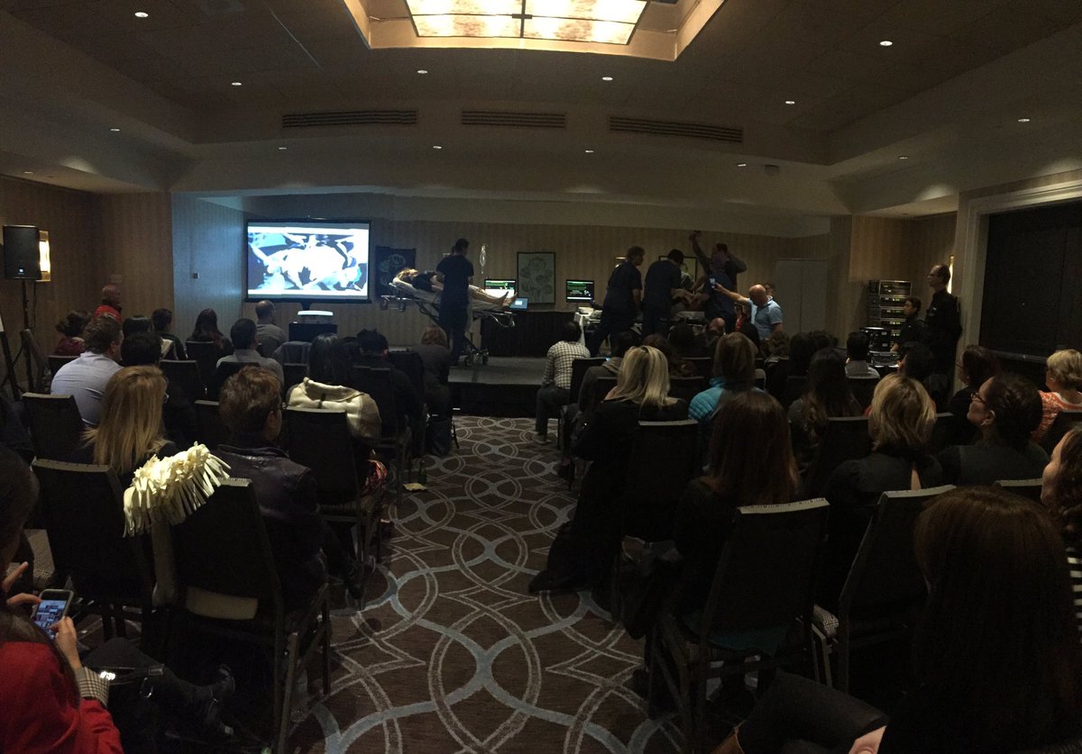 WalterTava's tweet photo. Simtrek case: MVC with 2 trauma patients - one pregnant with bleeding and one requiring a cric! Great example of teamwork! #SimSummit17 https://t.co/qCwgZWXszs