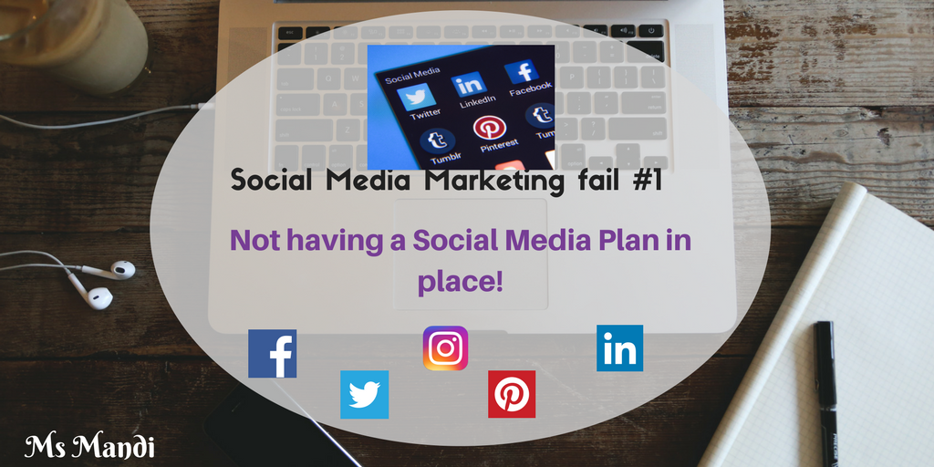 FridaySpace's tweet photo. #SocialMedia Marketing fail #1:
Not having a Social Media Plan in place!
#MsMandi https://t.co/Ntd4mP9eAg