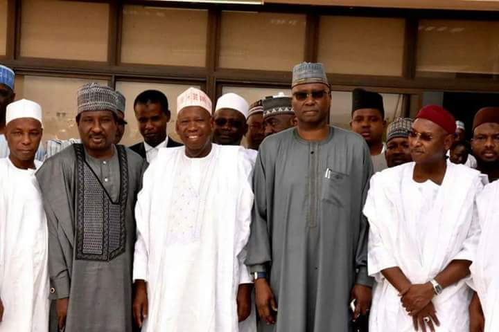 SSGKANO's tweet photo. His Excellency Dr Abdullahi Umar Ganduje OFR sunkai ziyara zuwa office boss mustapha 
Comrade Ibrahim s sharada
Media &amp; Publicity SSG Office https://t.co/glI3pGgfBq