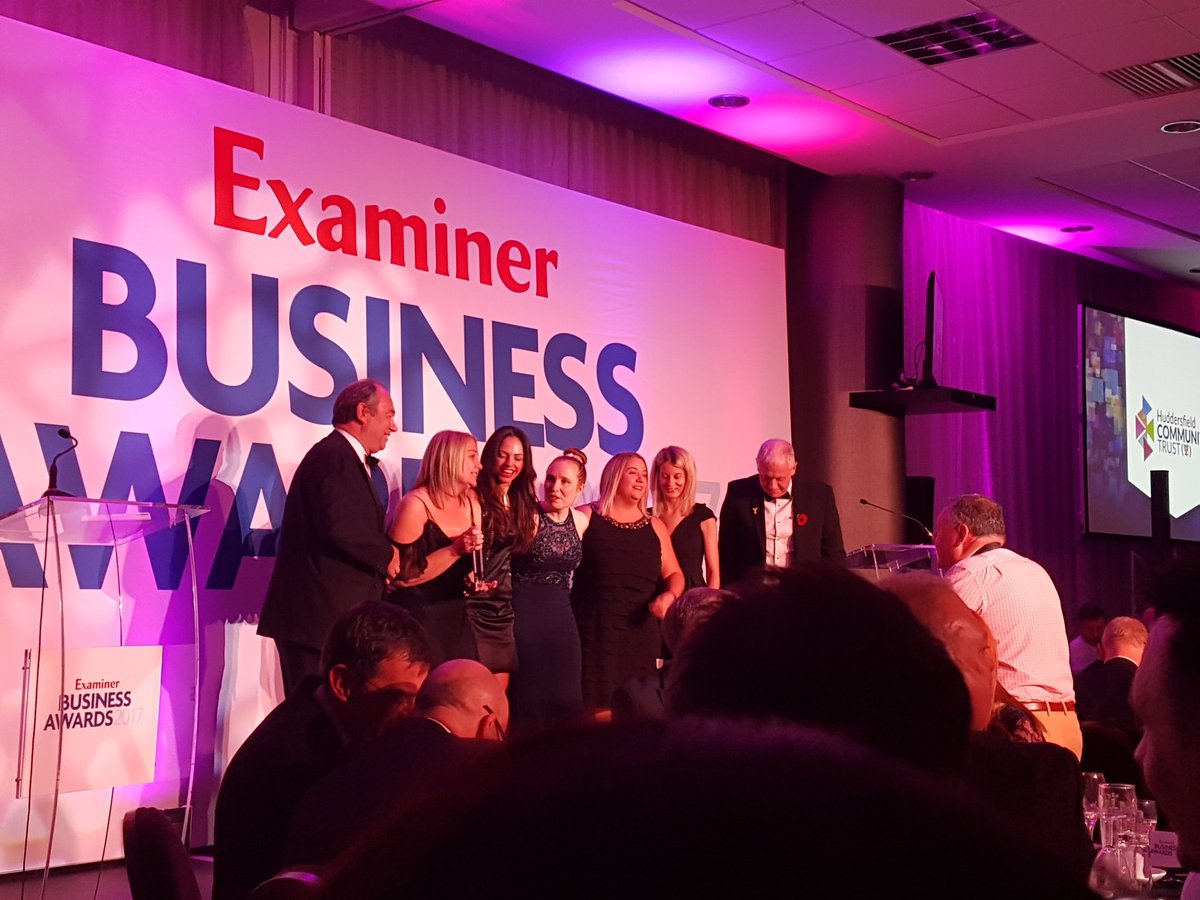 AFPDIGITAL's tweet photo. Congratulations to Lisa and the team at @HuddersfieldCT #winners #eba2017 @BNI_Terriers https://t.co/qNDgkGb3cG