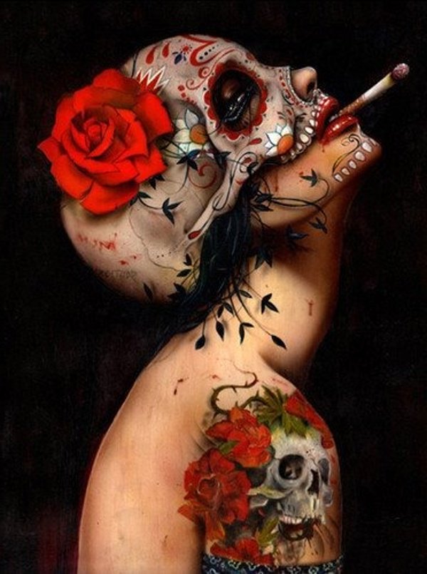 La Calavera Catrina as modern version... <a href="/PoppyAmapola/">Amapola Poppy</a>  <a href="/MoneyEnergies/">Money Energy</a>  <a href="/FornicateYou/">Best of F*** y**</a>  <a href="/BlancoBasura/">Blanco Basura</a>  <a href="/BestOfRude/">Best of Rude</a> #DiadeLosMuertos