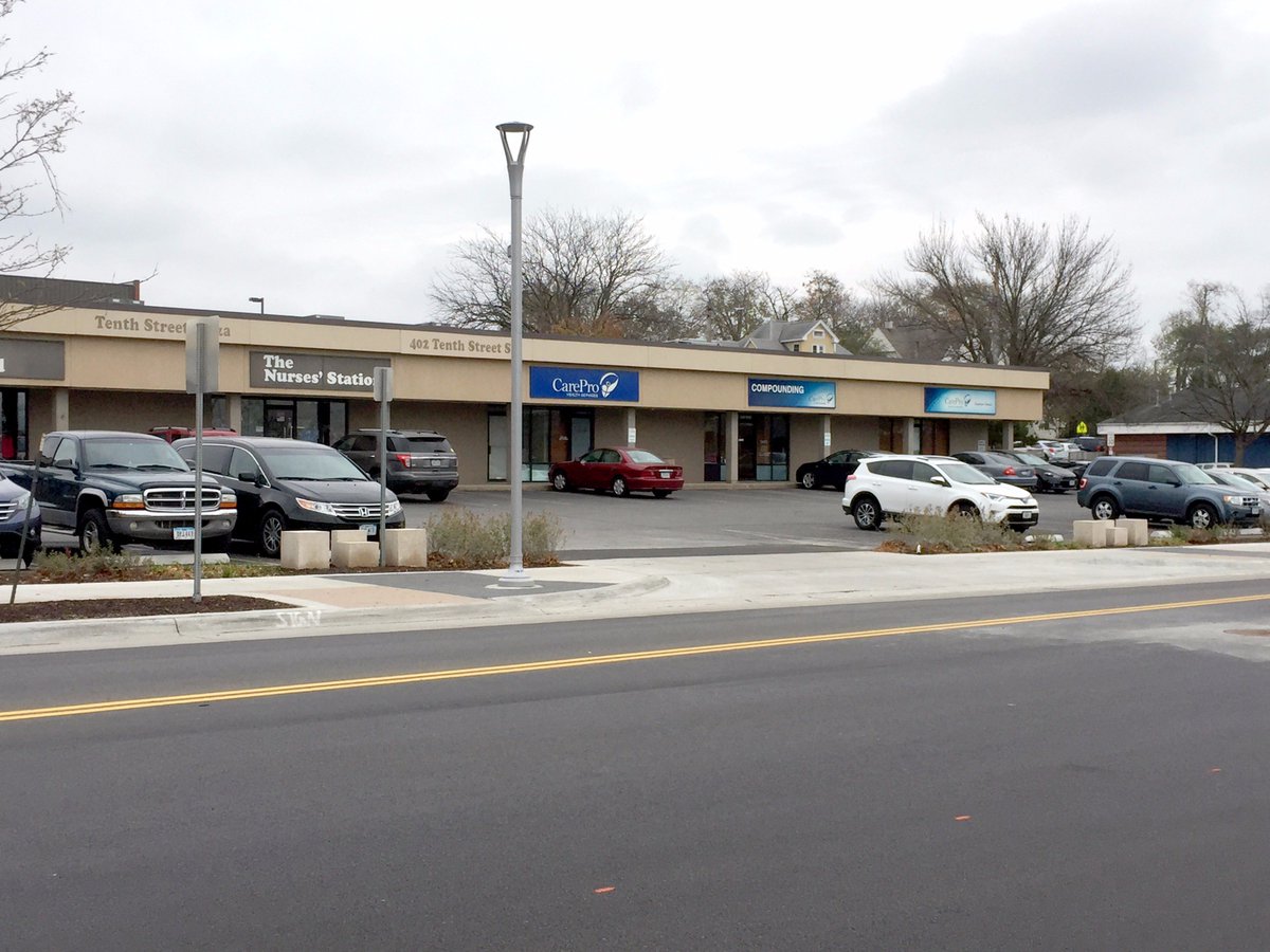 The construction on 10th Street Cedar Rapids is complete! The Cedar Rapids beautification project turned out well in front of our building!