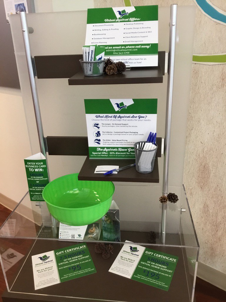 SpVancity's tweet photo. Virtual Squirrel showcased this week at Main &amp; Terminal branch.
Business Support Services .
@virtualSquirrel.com https://t.co/ANHS3x8dCt