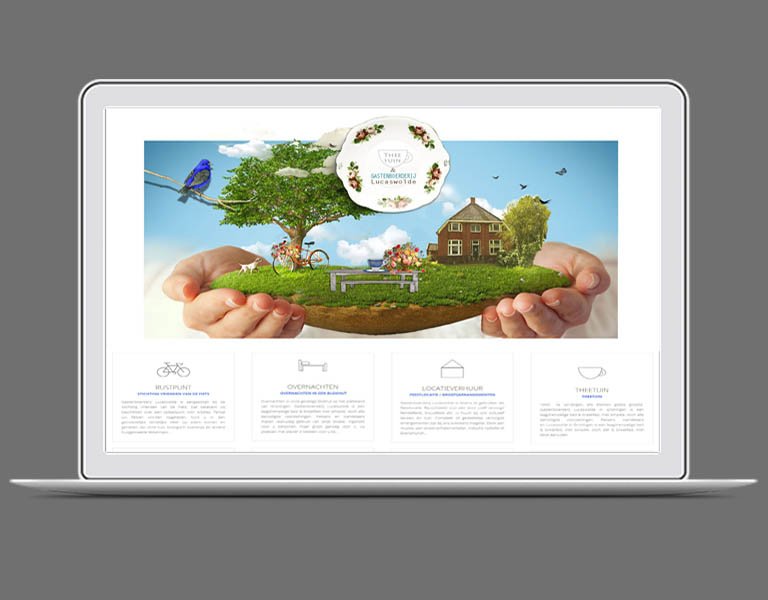 SPELEN- Weer heerlijk spelen met beeld! Bijna klaar met website voor Gastenboerderij-B&amp;B #Lucaswolde in #Groningen.