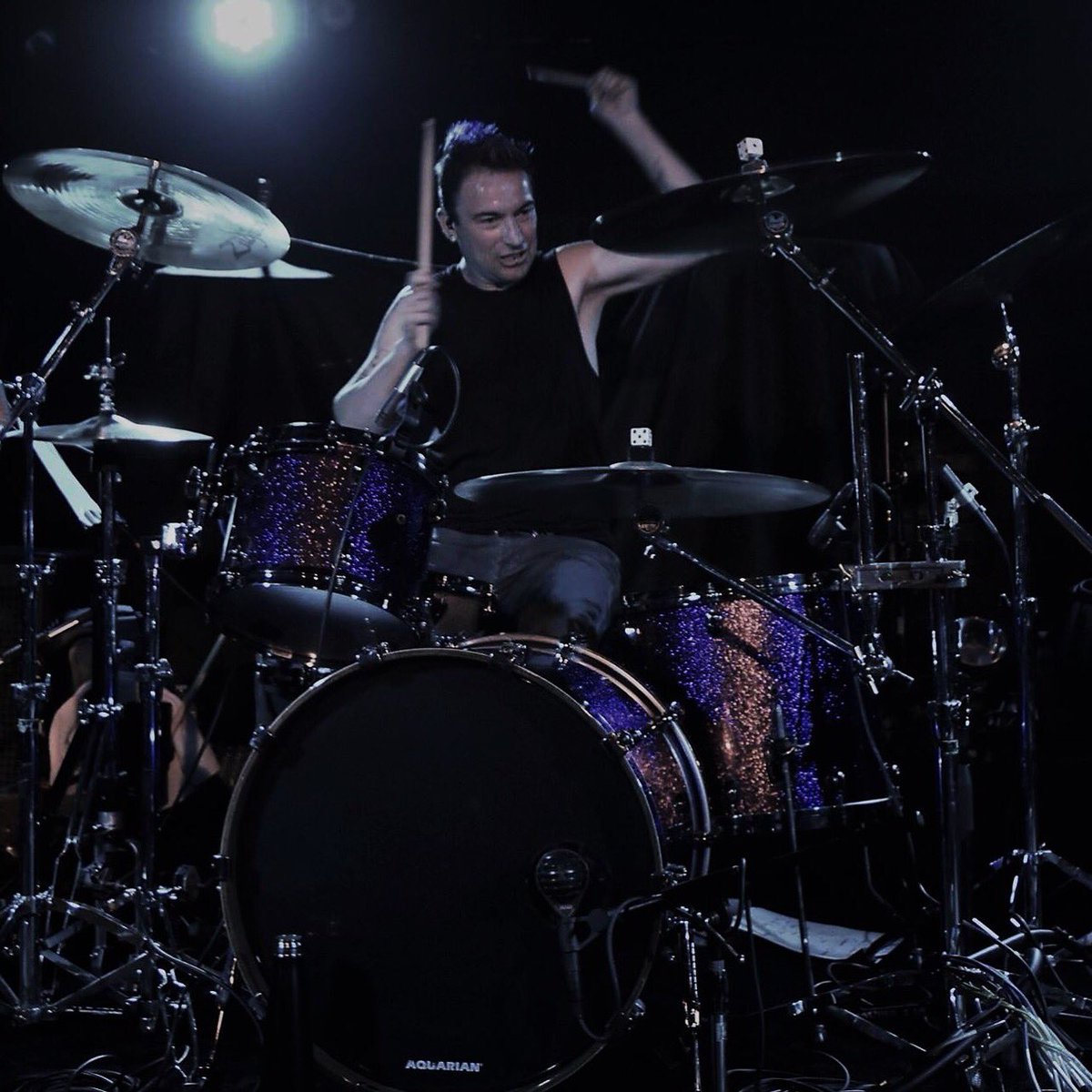 Jared! @jaredhren📷:@noblondesphotography #drummer #drums #music #liveshow #musician #hardrock #industrialrock #metal #musiclife #SanDiego