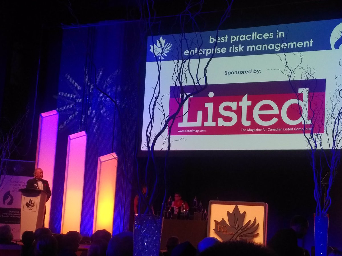 CatLogueEire's tweet photo. Marty Tully @ListedMag & GPC sponsor takes the stage to present Risk Mgmt award @GovProCanada #EGA2017 #CorpGov https://t.co/0A6CwtRpiS