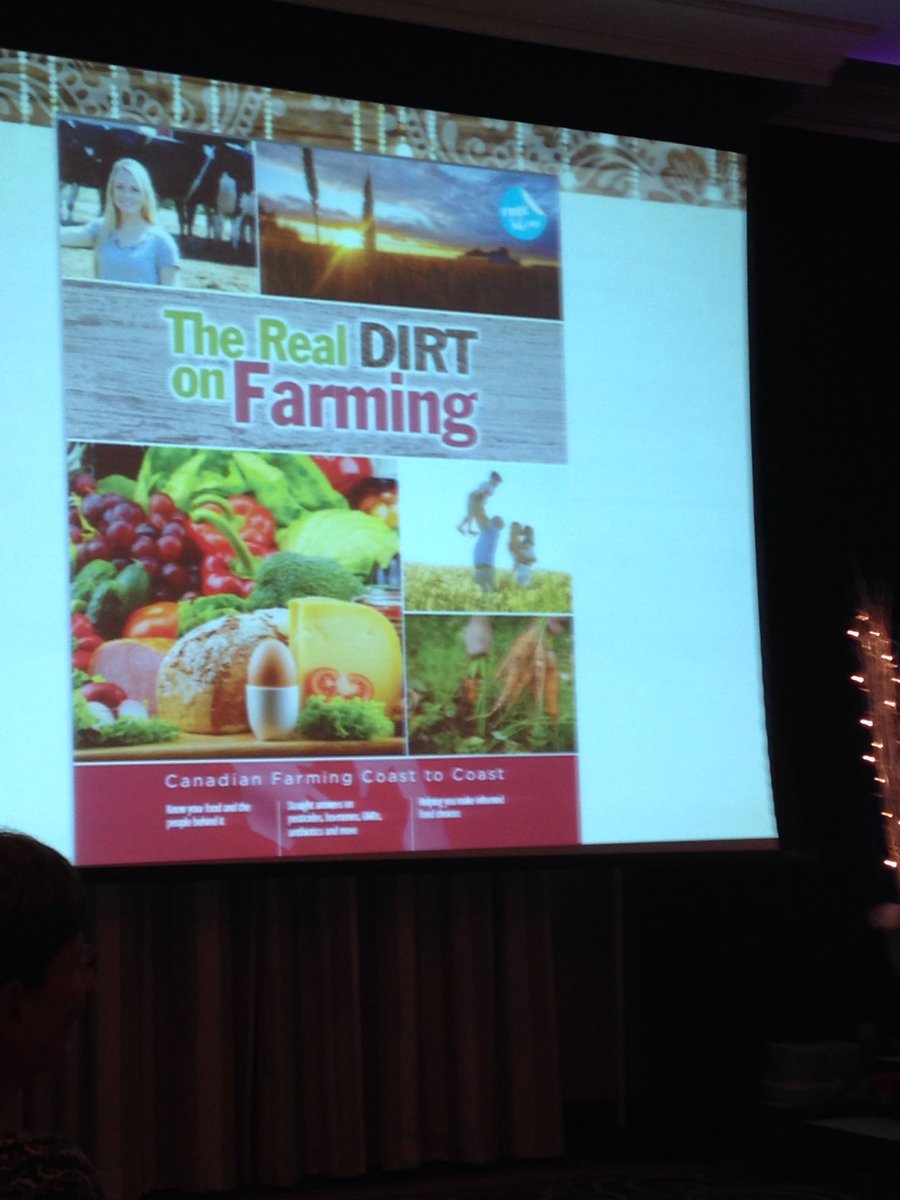HoughtonDL's tweet photo. Beautiful new edition of "The Real Dirt on Farming" unveiled at the Fall Harvest Gala. #FFC17 @FarmFoodCareON https://t.co/7sfpXQryPb