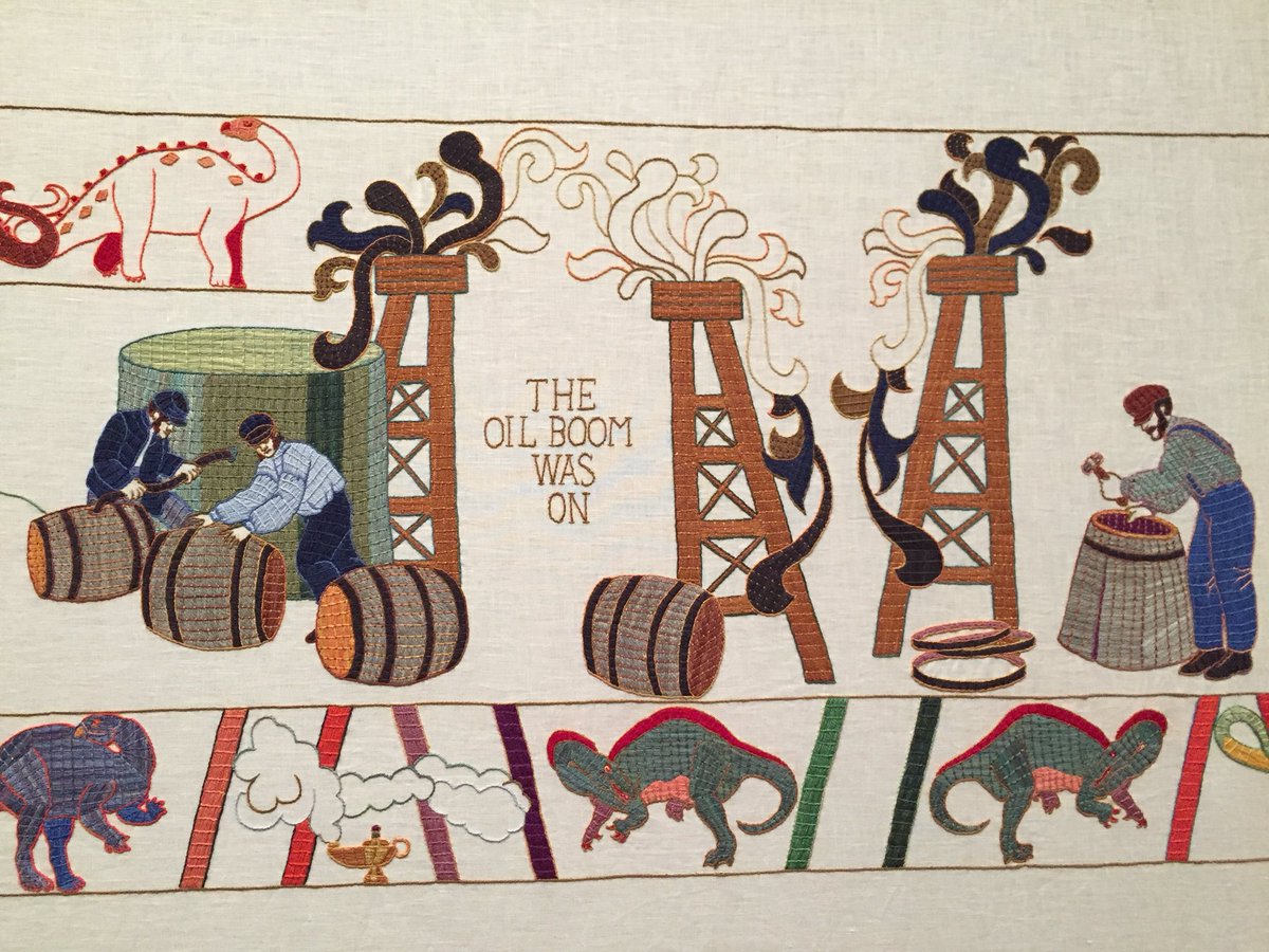 ChristaDelmar's tweet photo. Checking out the Black Gold tapestry #glenbow #blackgoldtapestry #iamcalgary https://t.co/dmt0eBYKvP