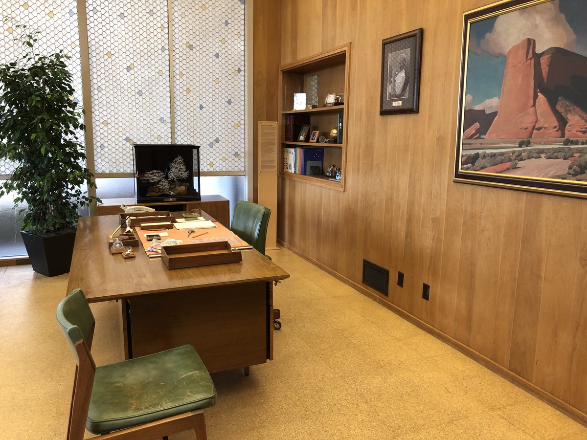 harrymccracken's tweet photo. I visited hallowed ground today: Bill Hewlett and Dave Packard's offices, just as they left them. (They're connected by a handy doorway.) https://t.co/NL3gHLz3Fm