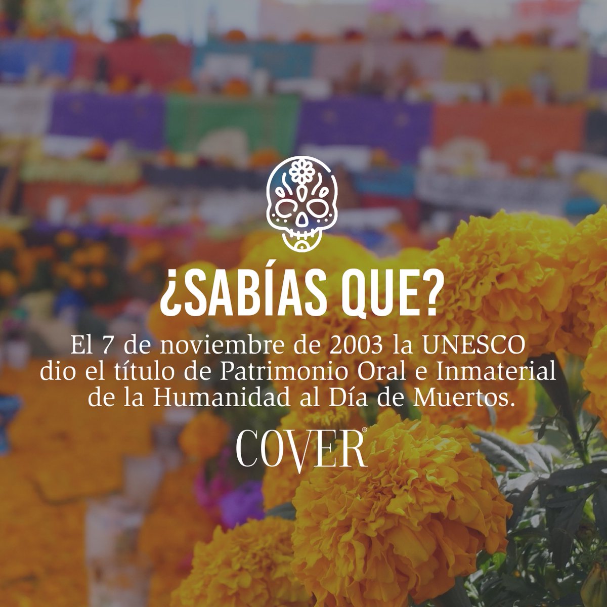 RevistaCoverOfi's tweet photo. La celebración del Día de los Muertos fue una de las 5 obras maestras latinoamericanas de las 28 distinguidas por la UNESCO
#diademuertos https://t.co/ISqDI3Eo5I