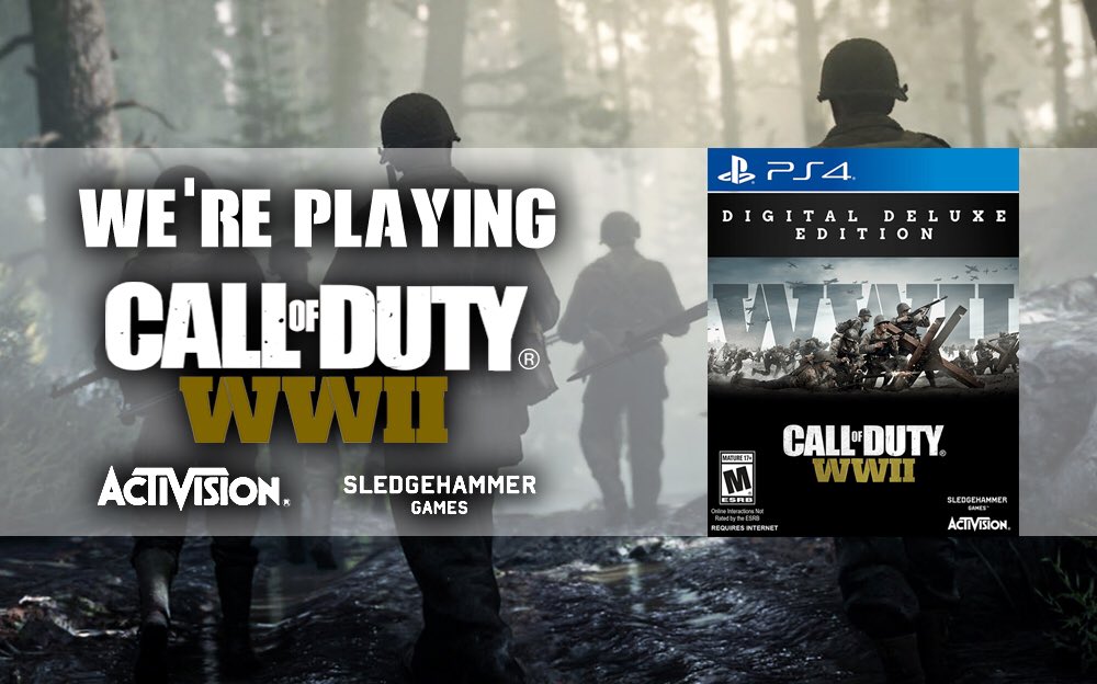 iamtannerallen's tweet photo. So stoked that theyre going back to WWII! Thanks @Activision for the copy!!! #CODWWII https://t.co/VBzoxVQCmp