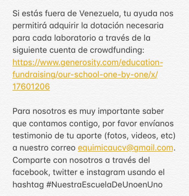 Noticienciasucv's tweet photo. Hoy la Escuela de Química ha decidido escribir una nueva historia. Por eso, comenzamos la campaña #NuestraEscuelaDeUnoEnUno https://t.co/ClqRVkIVmZ