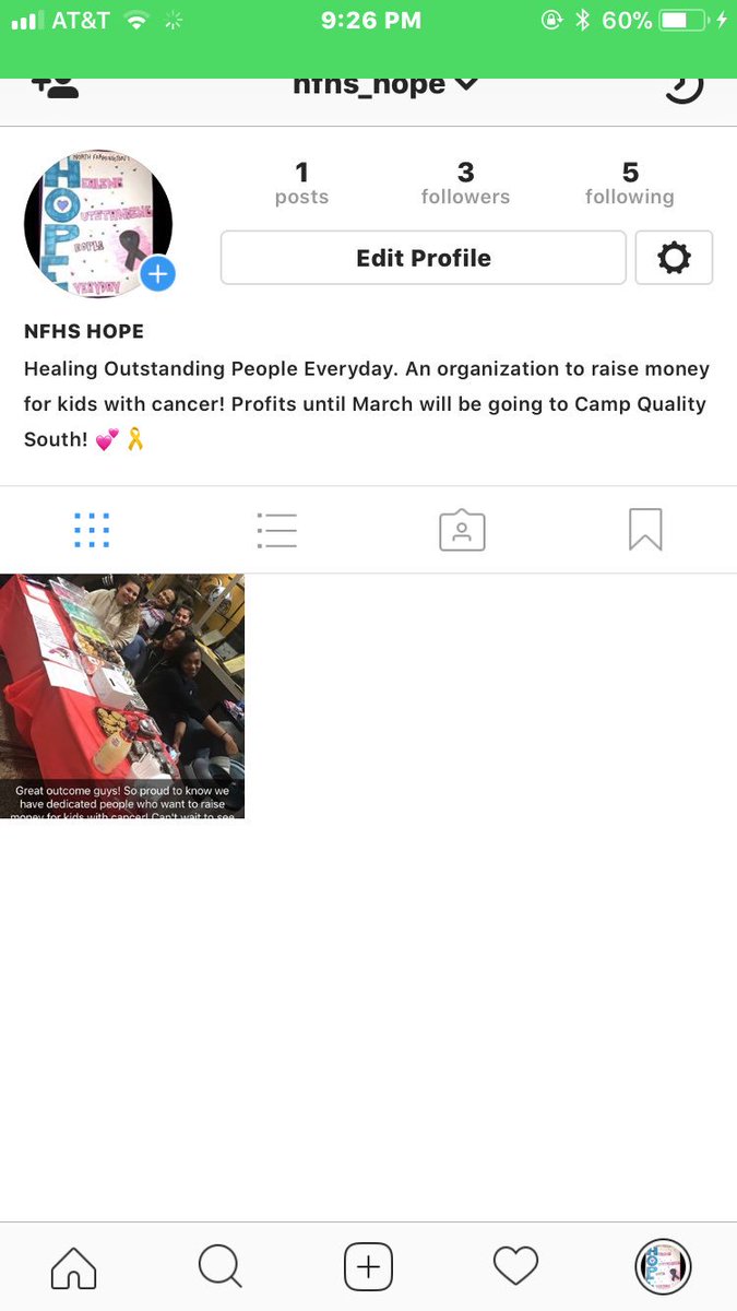 NFHSHope's tweet image. Hey everyone please take a second and go follow us on Instagram! @nfhs_hope 💕🎗