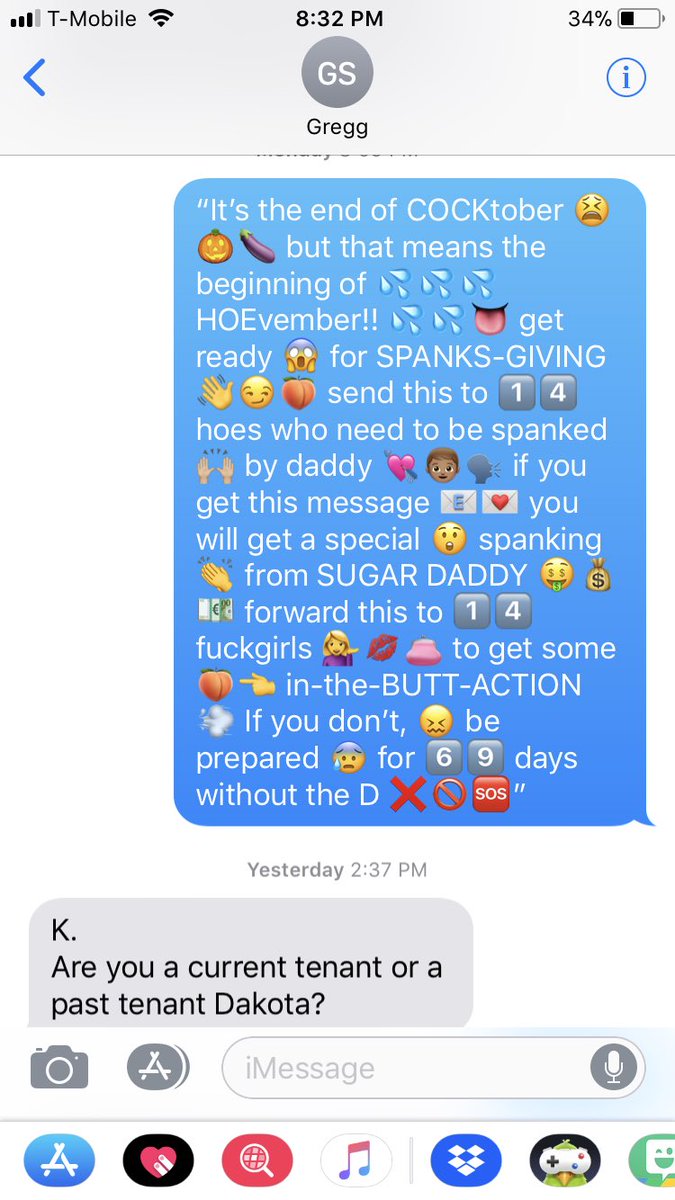 DakotahGoor's tweet photo. When you mean to send this middle school message to the roommates but accidentally send it to your landlord..😬 https://t.co/67RDKLVtBB