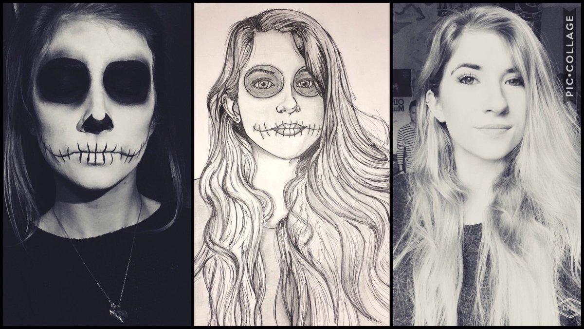 evelyn_arty's tweet photo. Self portrait. #triptych #yearzero https://t.co/cWGEkphdej