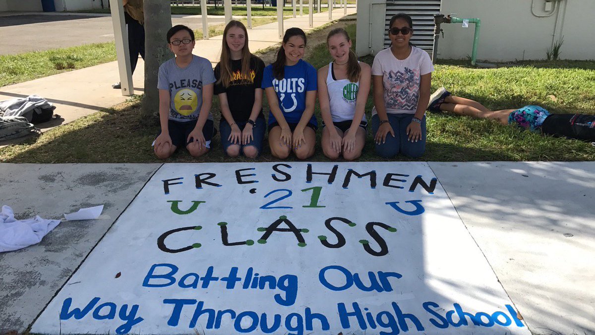 Freshman class is ready for high school. 📚🗓