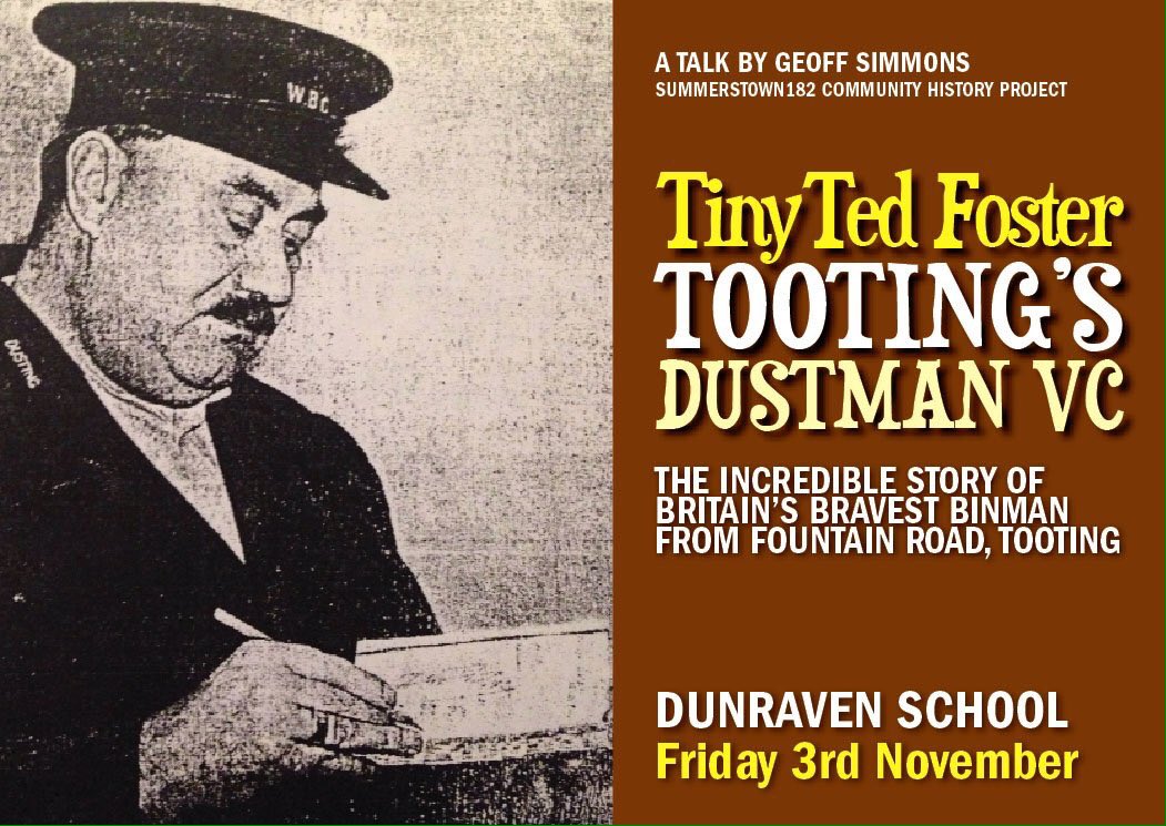 summerstown182's tweet photo. Final preparation for #TinyTedFosterVC #SidneyLewis invasion of #Lambeth TOMORROW @Dunraven_School MONDAY #StreathamSociety @streathamaction https://t.co/iDCZVTg2vD