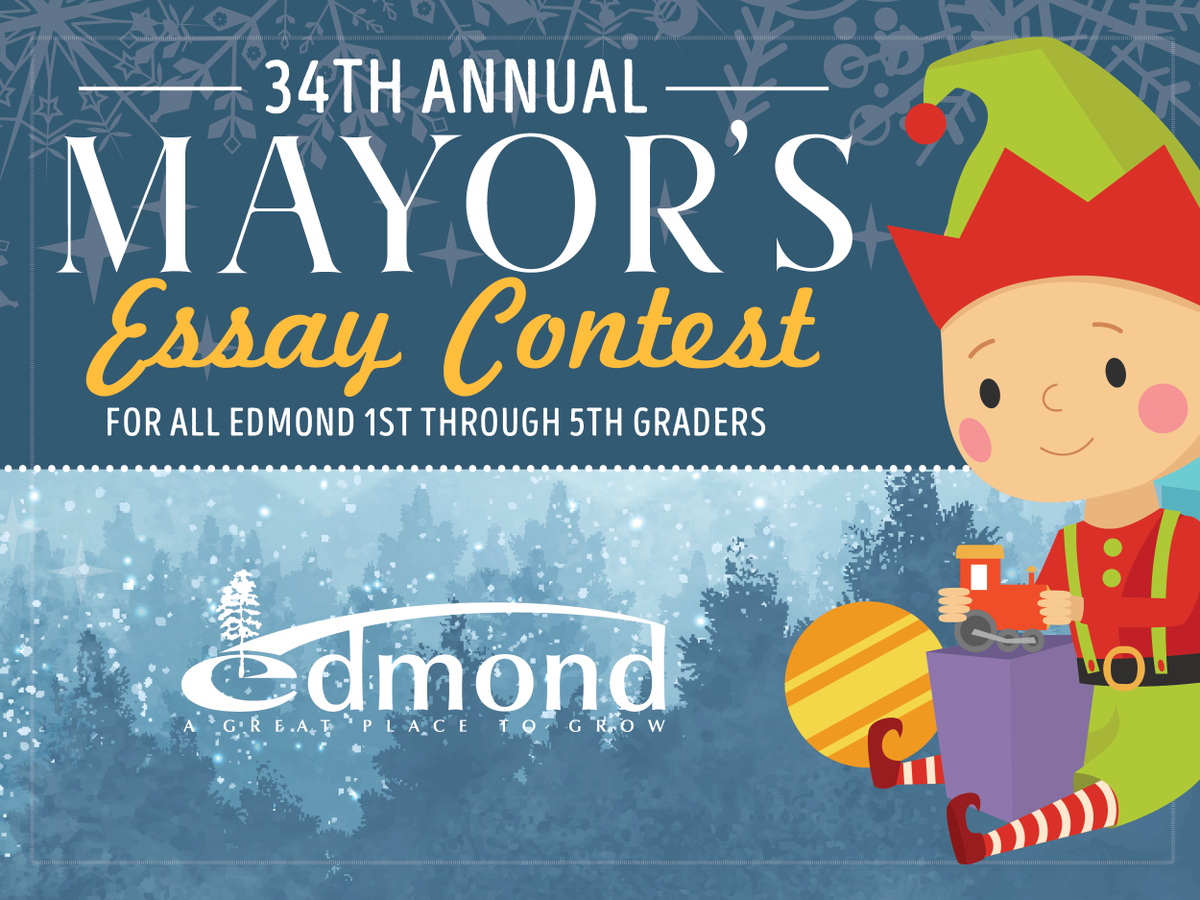 The 34th annual Mayor’s Essay Contest is now open for entries. Contest is open to all 1-5 grade students in Edmond. ok-edmond2.civicplus.com/CivicAlerts.as…