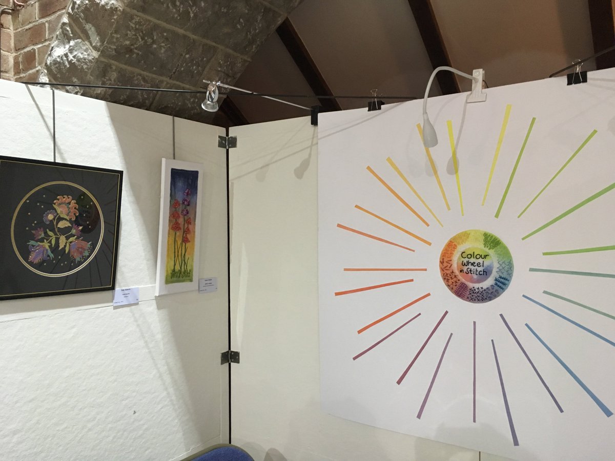 EGuild_NW's tweet photo. Come along to the exhibition and have a go at hand stitching help us to complete our colour wheel https://t.co/z6XZyZB3H1