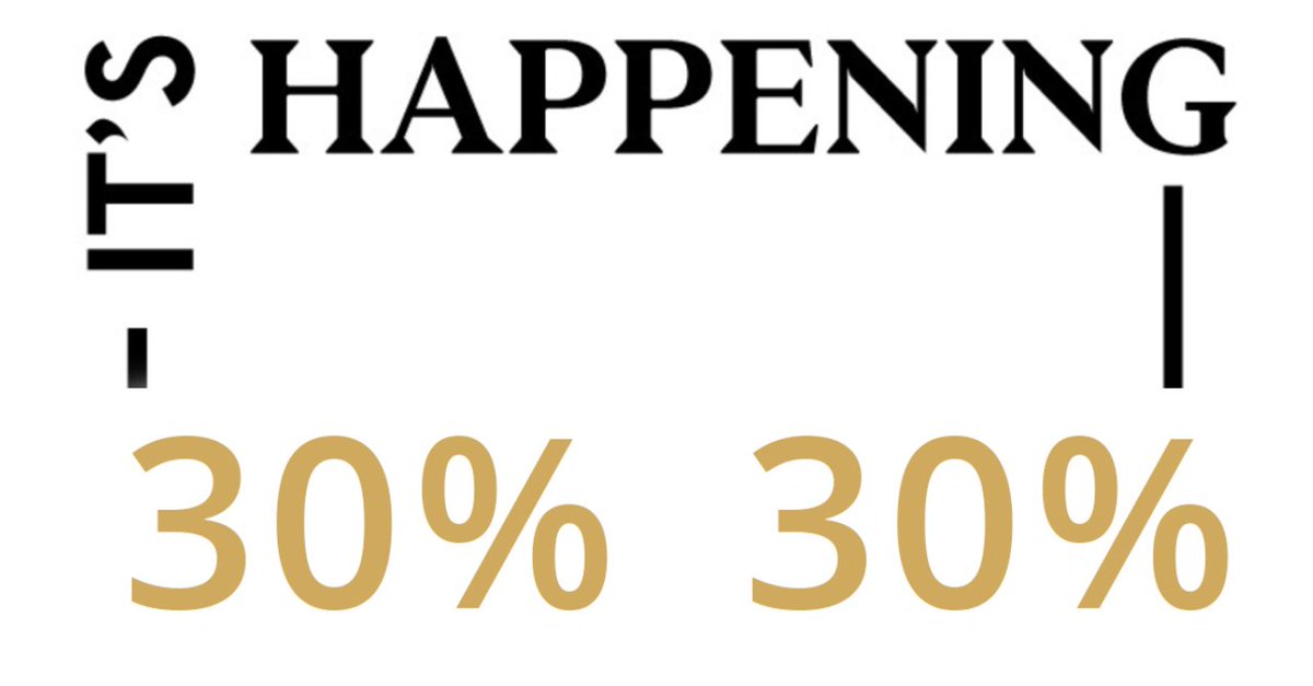Todavía quedan TRES HORAS para que termine #ITSHAPPENING. 
Tres horas para aprovecharte del 30% de descuento! pepejeans.com