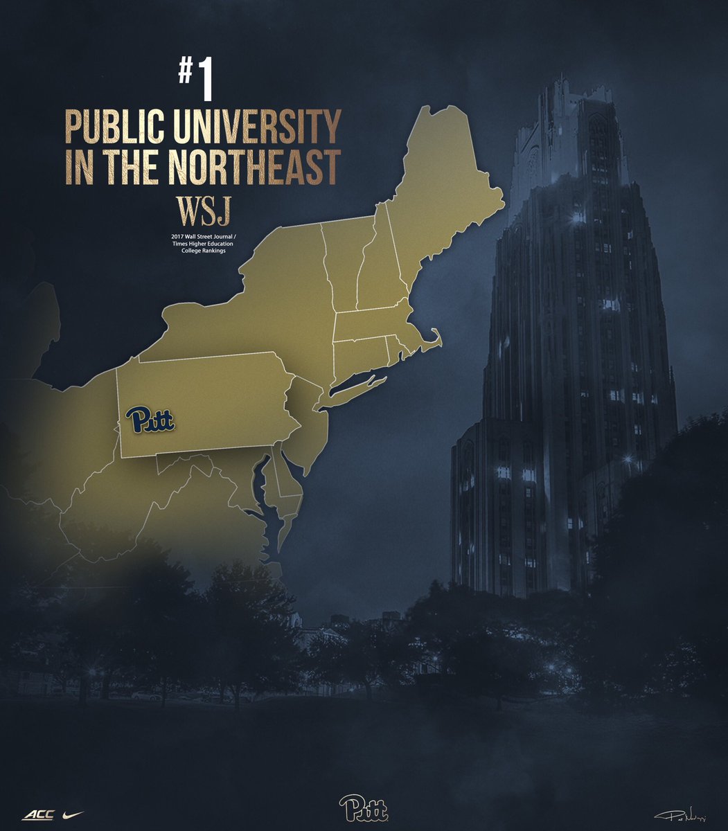 Pat Narduzzi (@coachduzzpittfb) on Twitter photo #1 Public University in the Northeast by <a href="/WSJ/">The Wall Street Journal</a>! Based on student outcomes (salaries), institutional resources, engagement & environment. #H2P #1 Public University in the Northeast by <a href="/WSJ/">The Wall Street Journal</a>! Based on student outcomes (salaries), institutional resources, engagement & environment. #H2P
