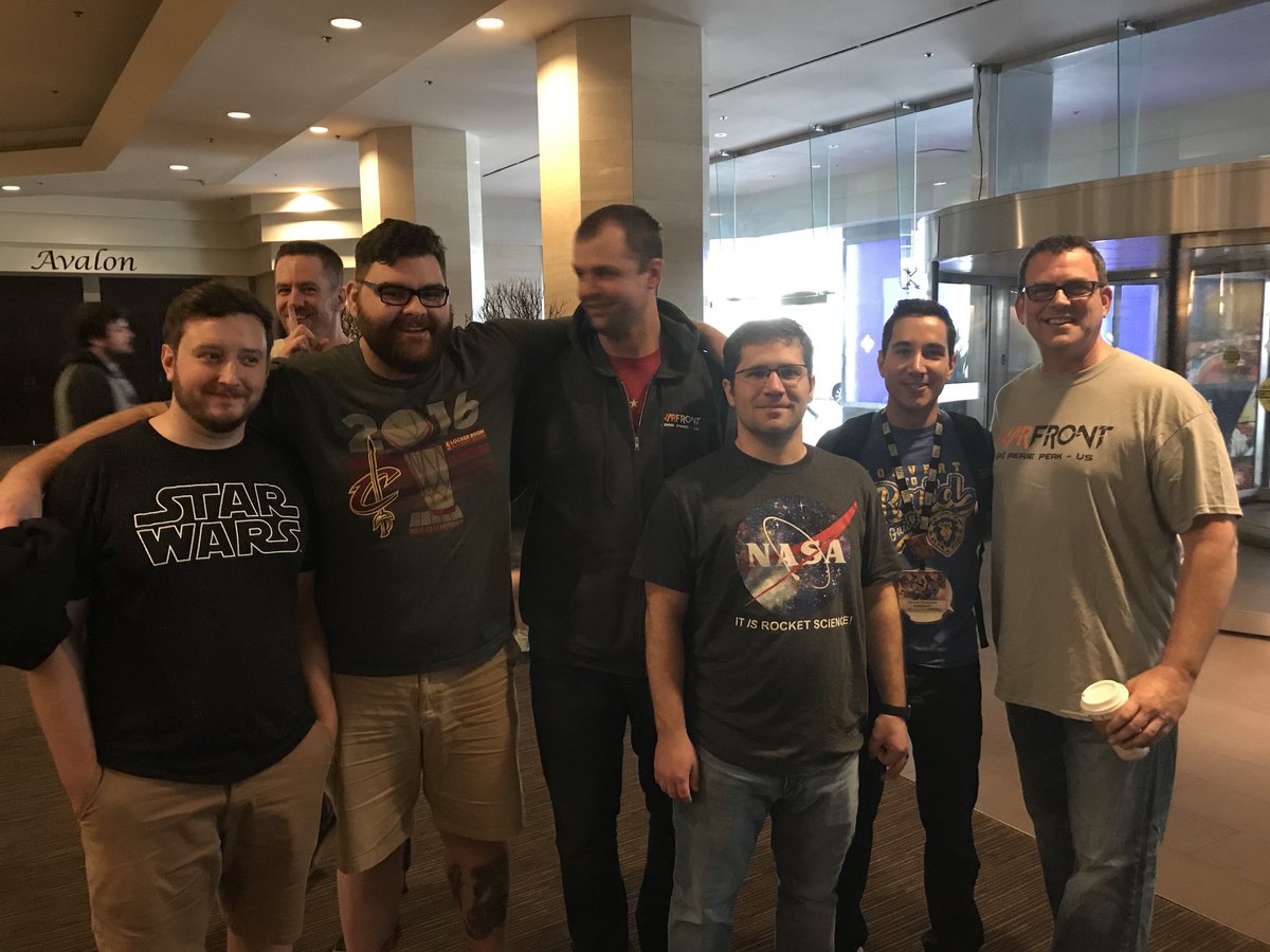 K_TheMage's tweet image. Good crew from @WarFrontCTR here at BlizzCon.