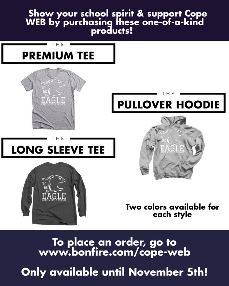 cope_web's tweet photo. Visit https://t.co/bAXTrjpMkP to buy a Cope shirt or hoodie! The sale ends Sunday Nov 5th! https://t.co/VdLOJC4l4M