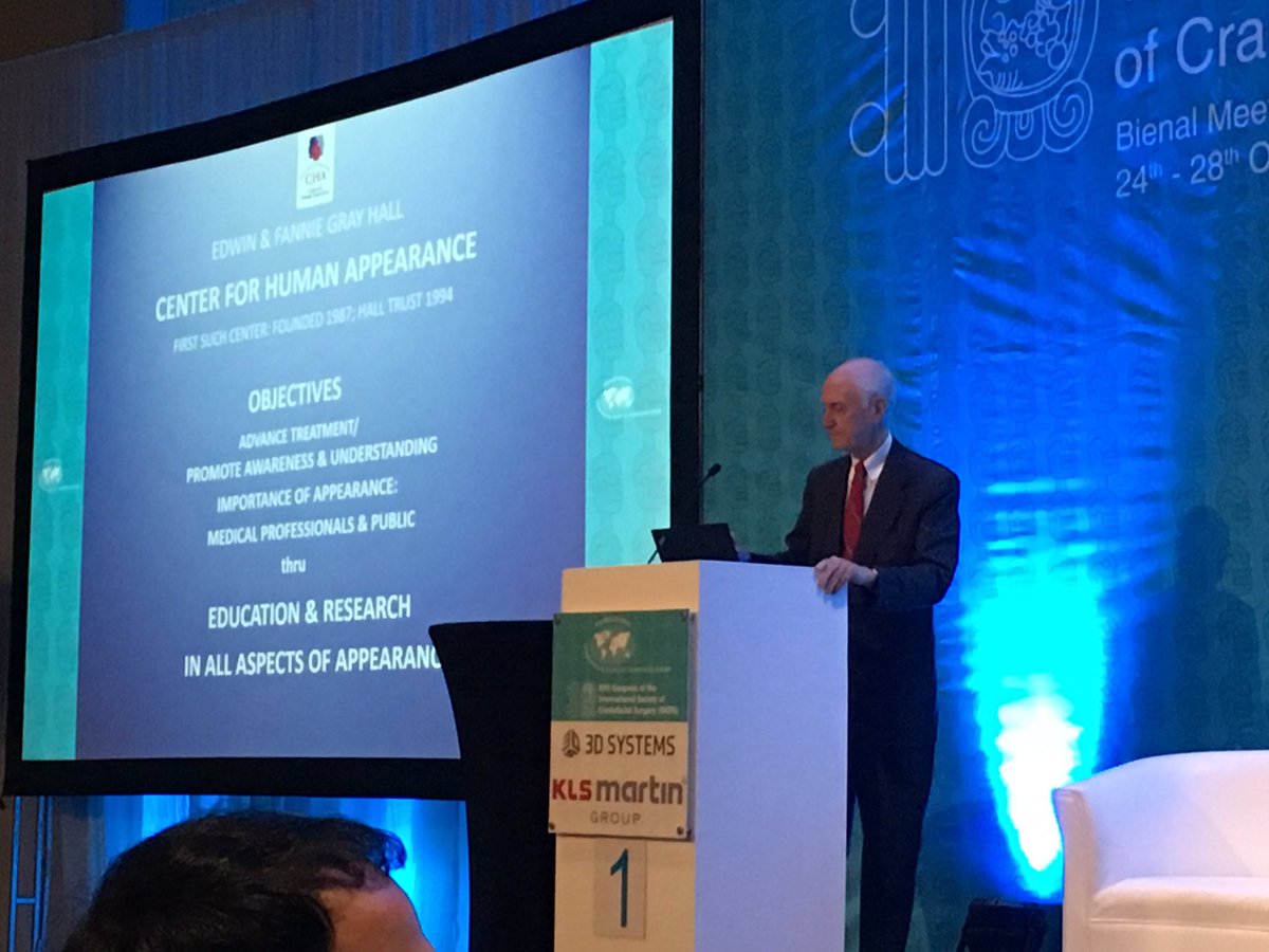 pennsurgery's tweet photo. Linton Whitaker, MD Special Lecture at International Craniofacial Society-Cancun, MX-Appearance in History, Art, Plast Surg & Beyond #ISCFS https://t.co/9UX0b3h12N