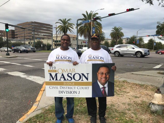 omar4judge's tweet image. Team Mason staying on the move. #omar4judge