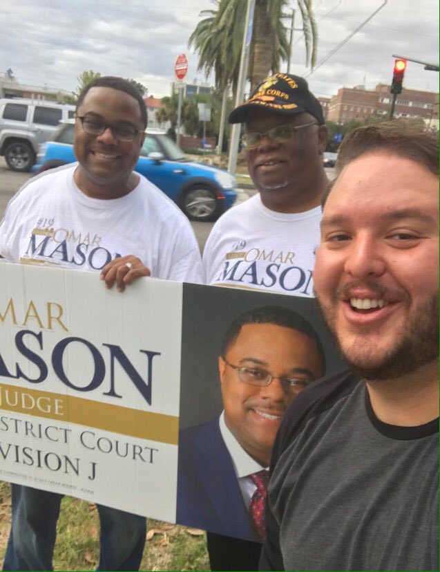 omar4judge's tweet image. Team Mason staying on the move. #omar4judge