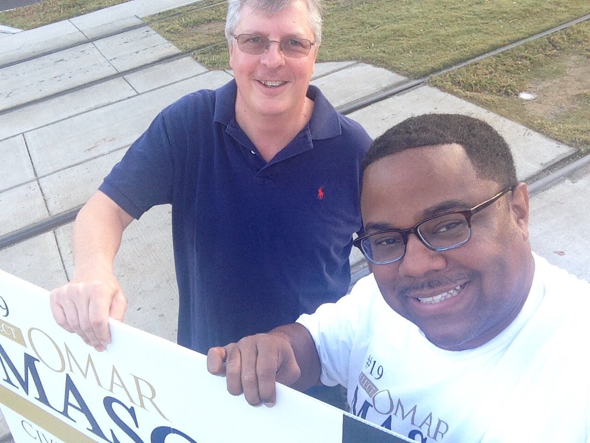 omar4judge's tweet image. Team Mason staying on the move. #omar4judge