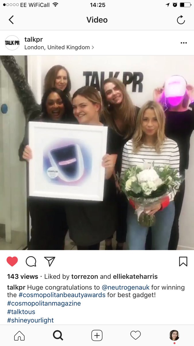 nuzshugaa's tweet photo. A massive congratulations to @talkpr girls for award on #ledmask @Neutrogena worked with these girls #powerhouse x https://t.co/i8CddkMMUm