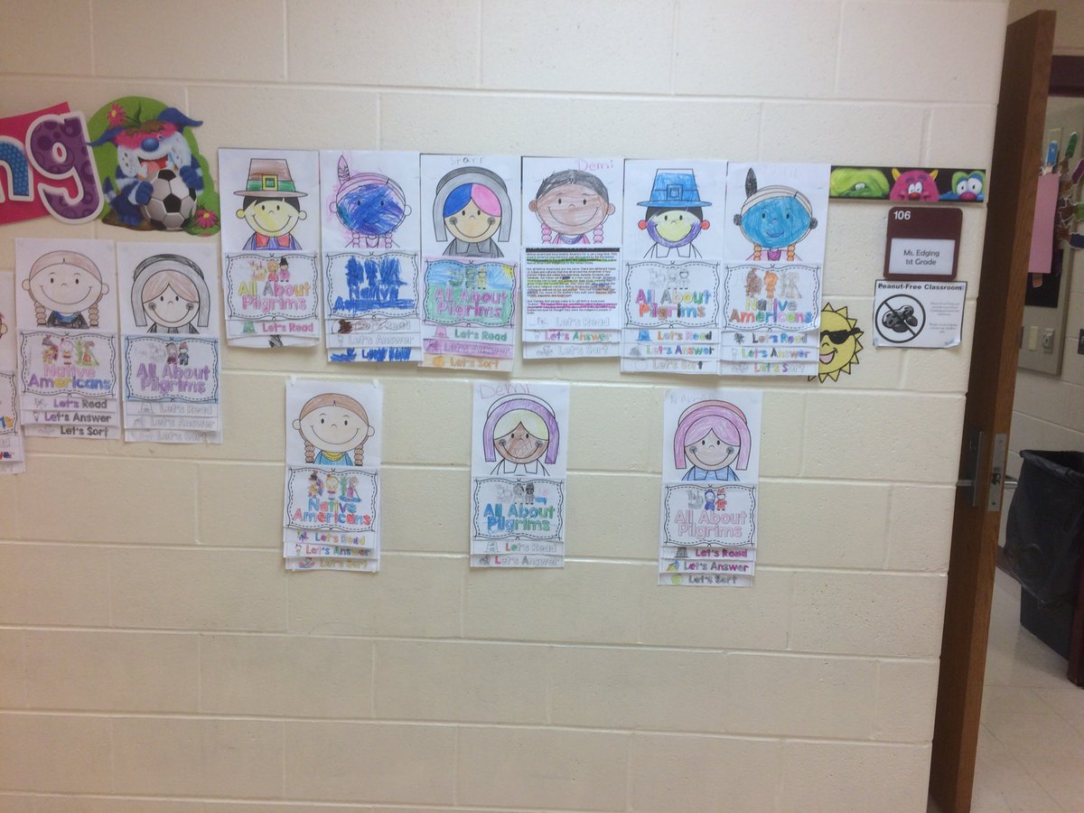 TEdging's tweet image. So proud of what my little ones can accomplish when they try hard! Closed reading, pilgrims, &amp;amp; Native Americans! Phew 😅! #D109Pride