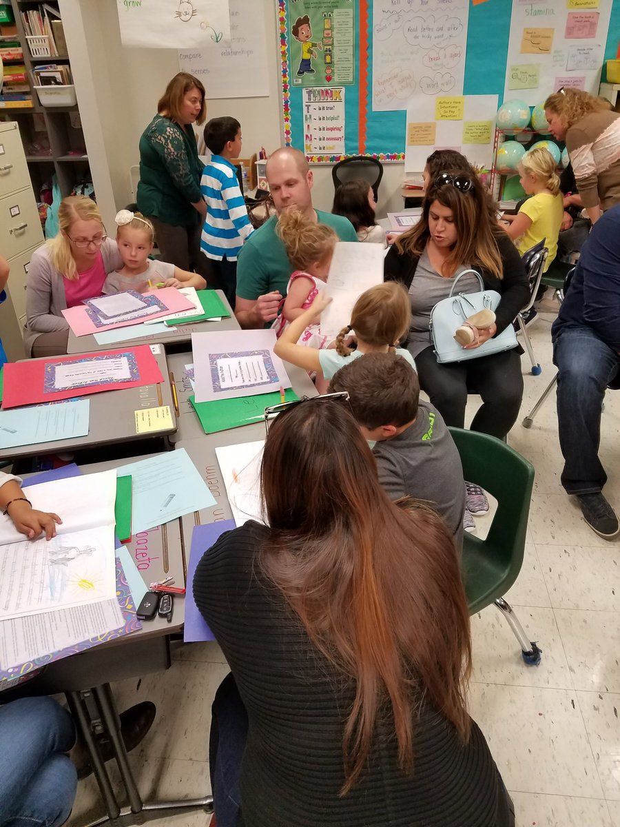 DawnEelman's tweet photo. Publishing Party in Room C-09 second grade! #bravobburg @WhitonVP https://t.co/H0xg8BvPS5