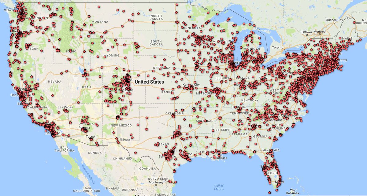 For no reason in particular, here is a map of every active brewery. Good rule of thumb - where there are people, there are breweries.
